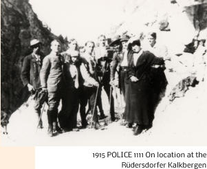 1915 POLICE 1111 On location at the  Rdersdorfer Kalkbergen